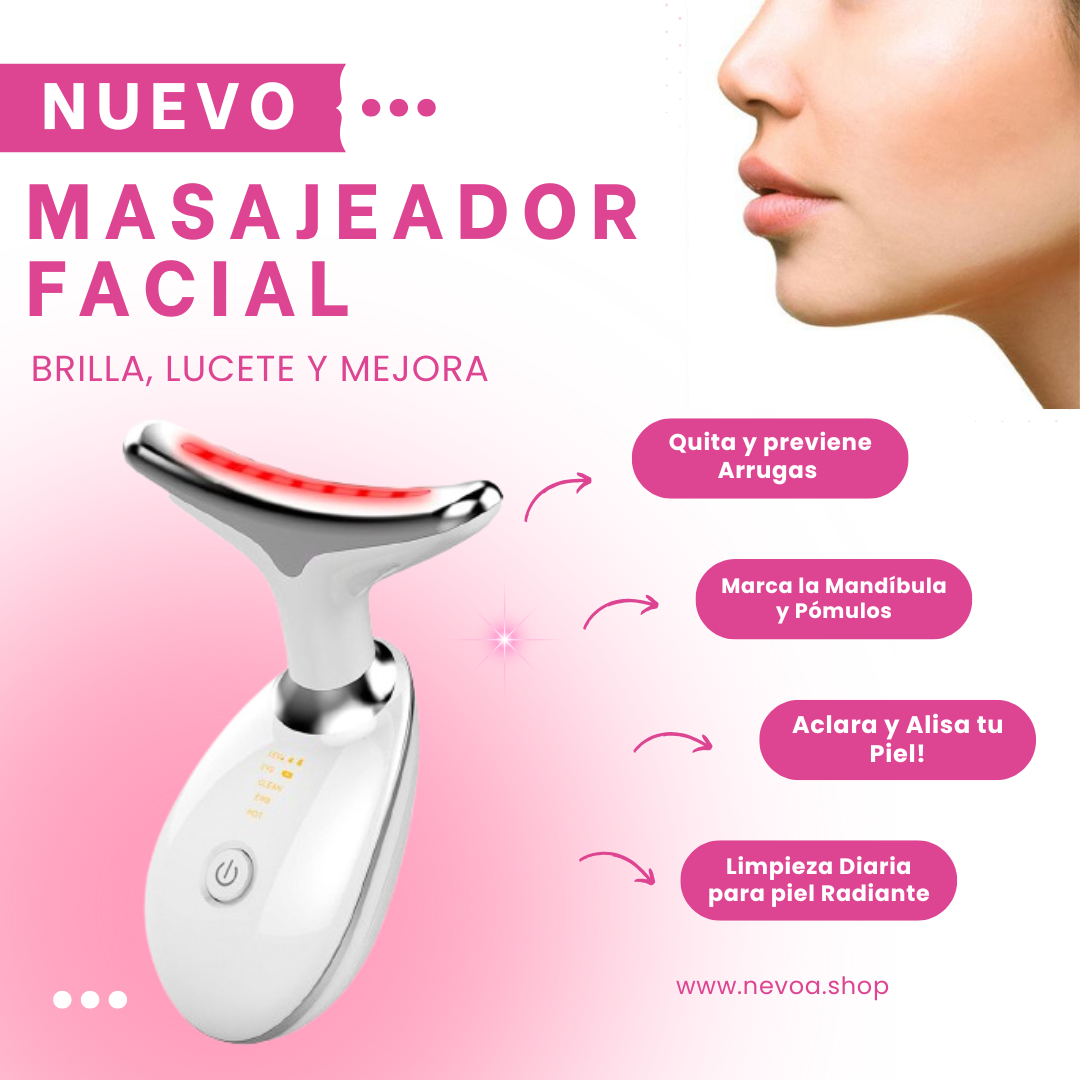 Masajeador Facial con Led Termico - Reductor de Papada e imperfecciones